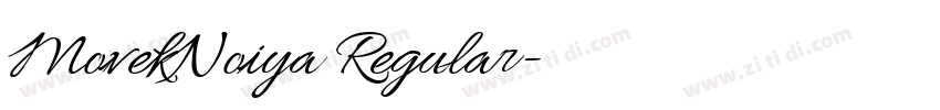 MovekNoiya Regular字体转换 MovekNoiya Regular字体转换